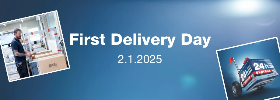 First delivery day 2025