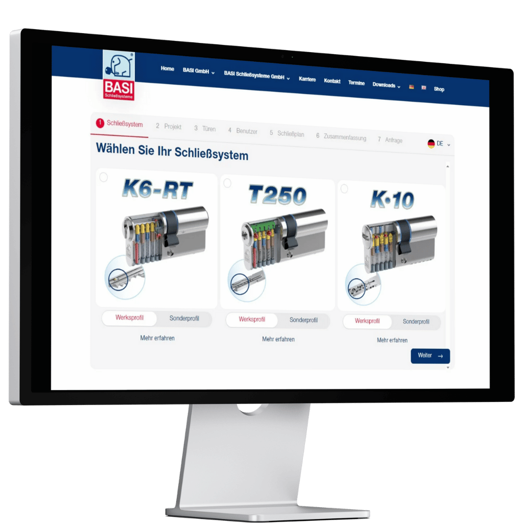 Schließanlagen-Konfigurator