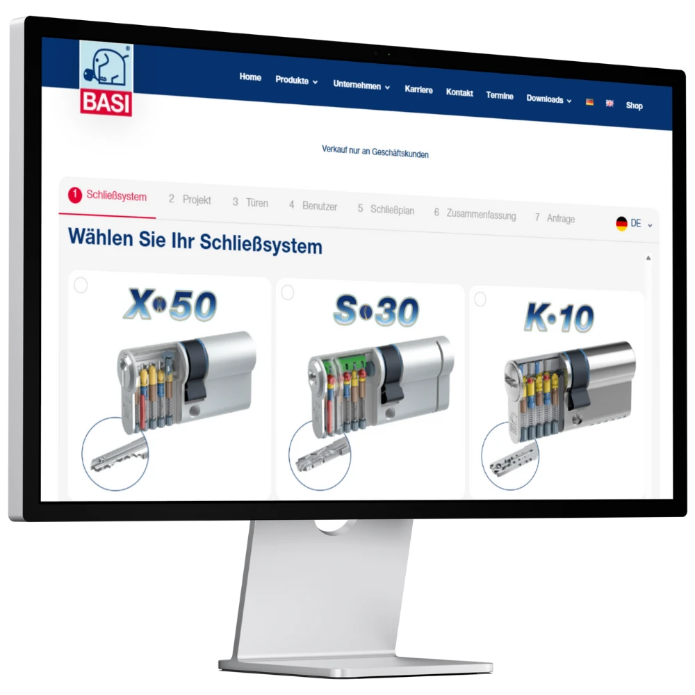 BASI Schließanlagen-Konfigurator