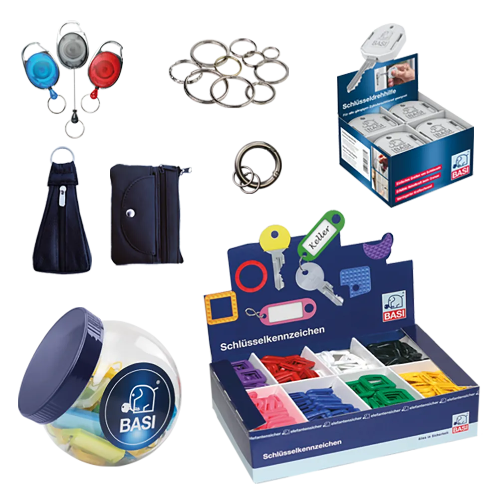 schluesselzubehoer-sortiment Key accessories - assortment