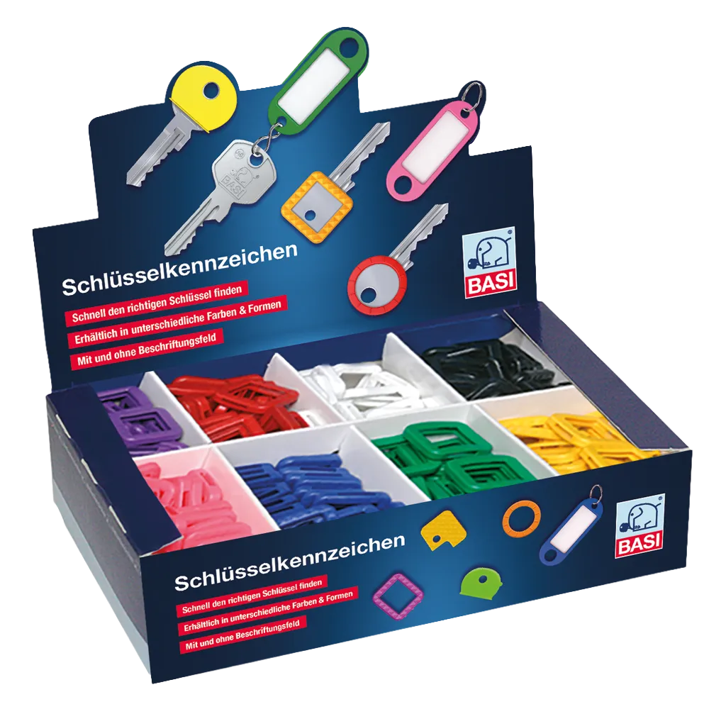 Verkaufsdisplay Schlüsselkennzeichen